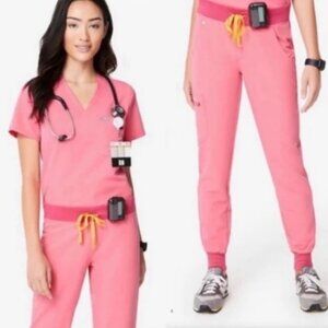 Original FIGS Neon Pink Limited Edition Set RARE